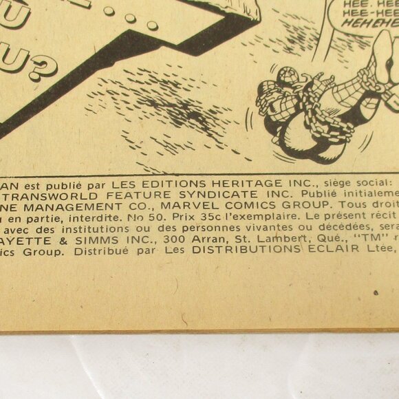 6 L'Etonnant Spider-Man by Editions Heritage French Comic Book 1975 No.50, 51,55 - Picture 4 of 16